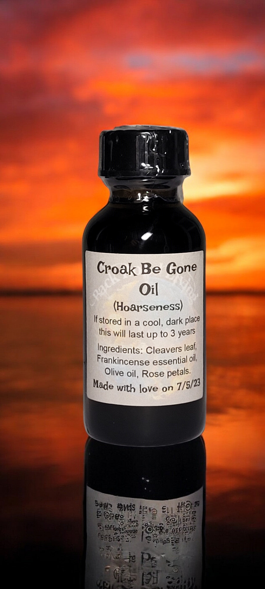 Croak Be Gone Oil (hoarseness)