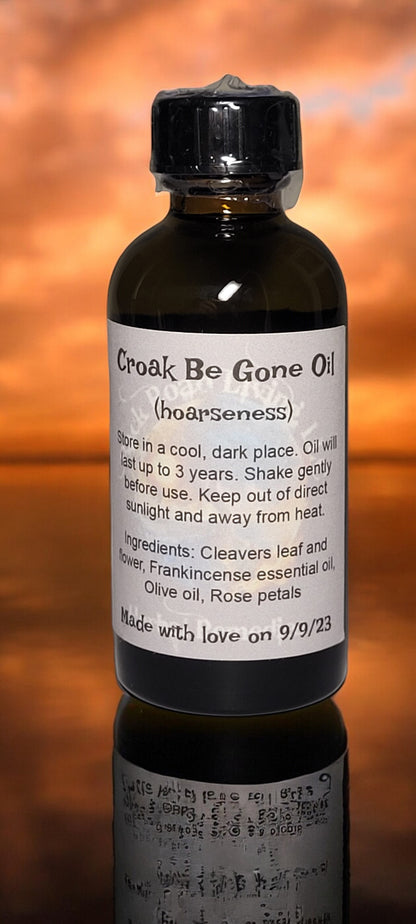 Croak Be Gone Oil (hoarseness)