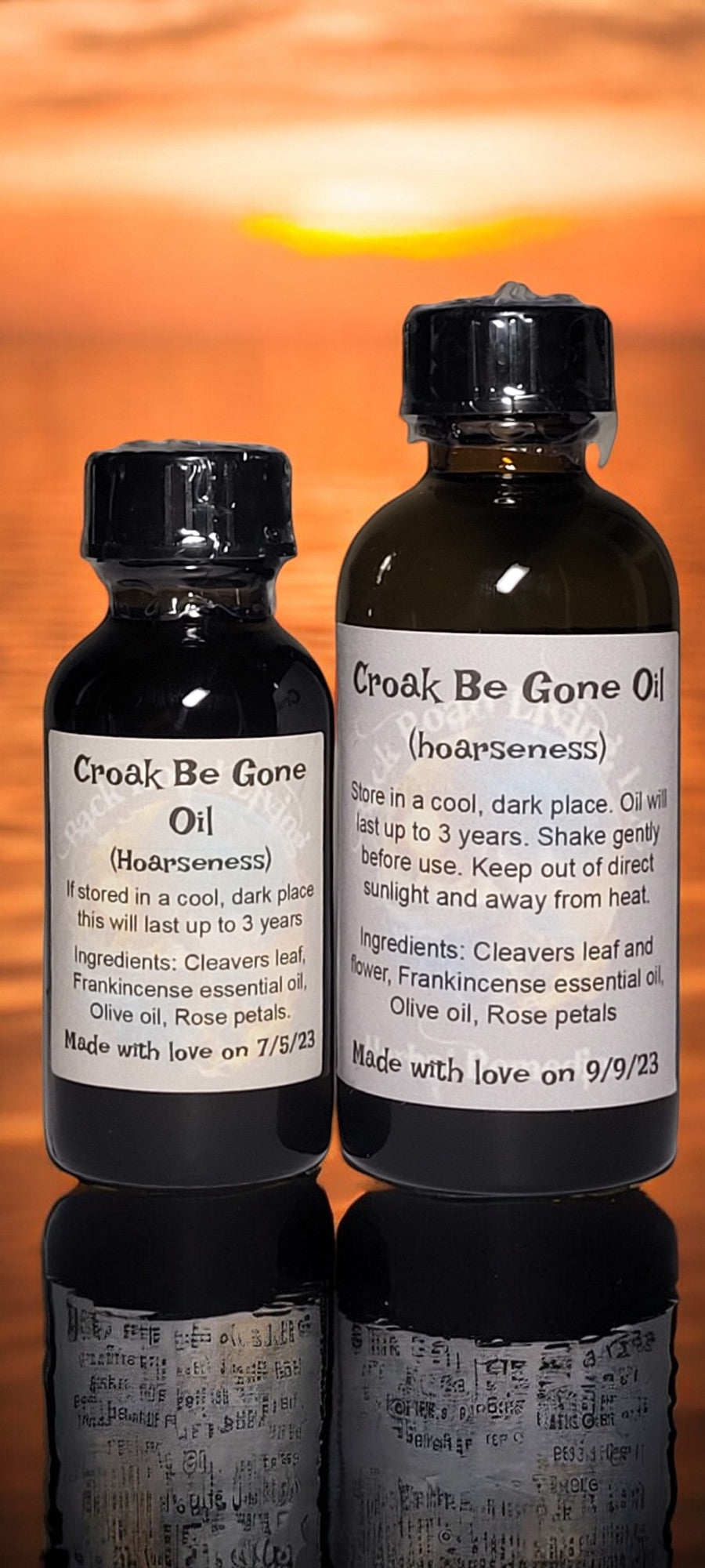 Croak Be Gone Oil (hoarseness)