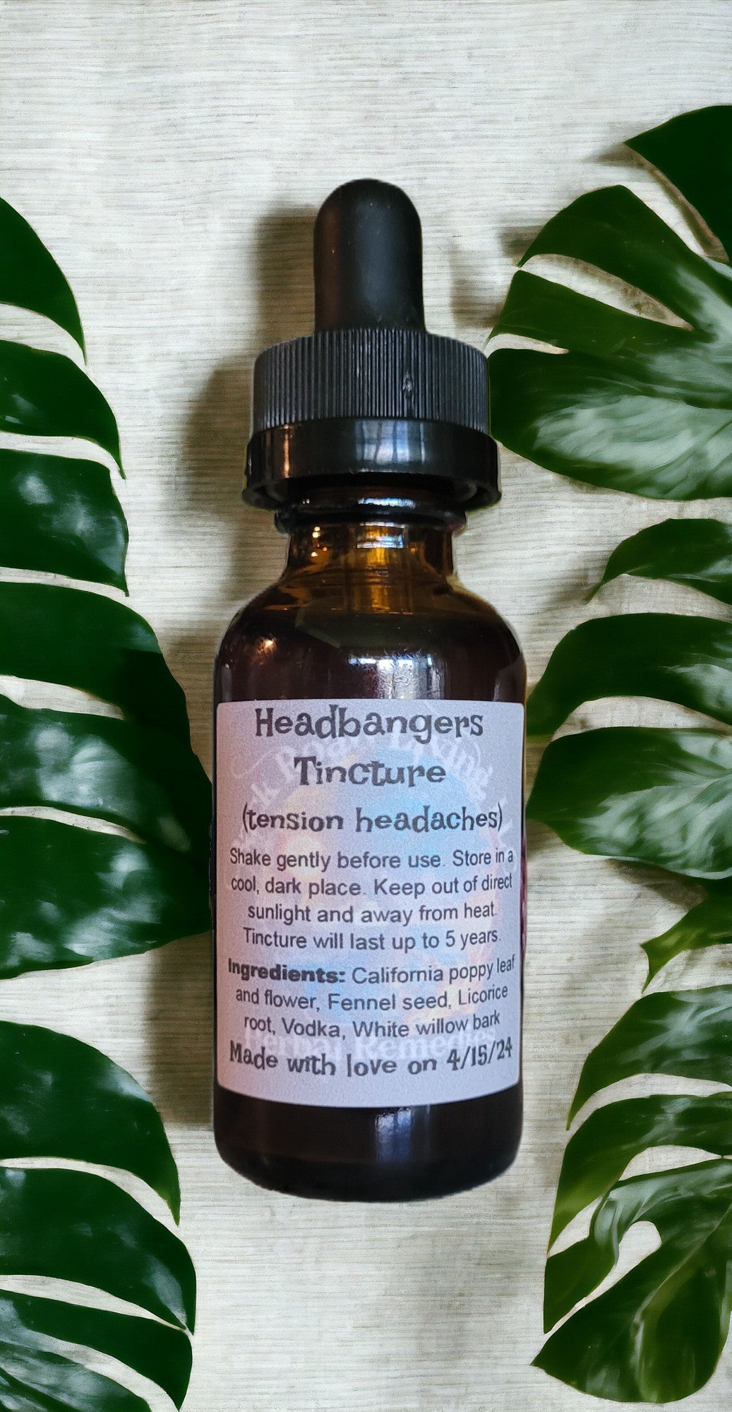 Headbangers Tincture (tension headaches)