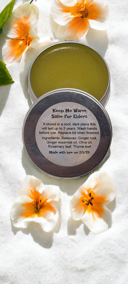 Keep Me Warm For Elders Salve (cold hands & feet)