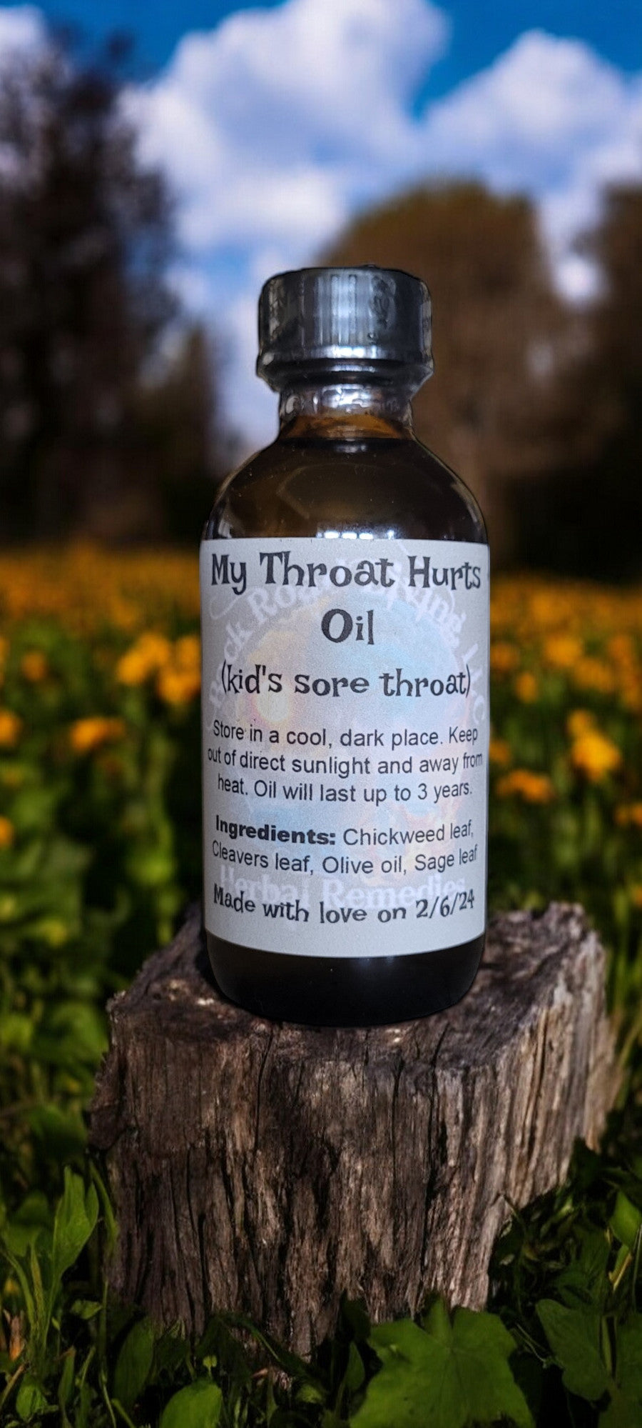 My Throat Hurts Oil (kids sore throat)